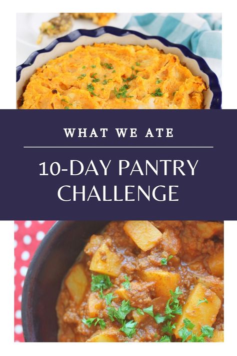 What does a family eat on a 10-Day Pantry Challenge? Can you still eat healthy? Here’s how we did no food waste, budget-friendly meals, and clean eating during our pantry challenge. Avoid the grocery store and reduce food waste! No Food Waste, Pantry Cooking, Clean Pantry, Food On A Budget, Pantry Challenge, Cooking Challenge, Kids Meal Plan, Allergy Free Recipes, Family Of 5