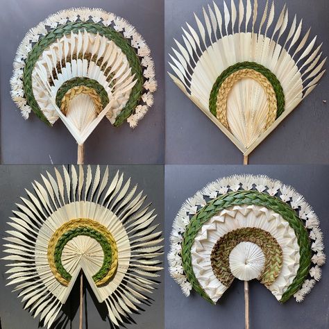 Balinese Wedding Decoration, Balinese Decoration, Visual Merchandising Display, Bali Decor, Palm Leaf Art, Diy Coconut, Native Artwork, Coconut Leaves, Visual Merchandising Displays