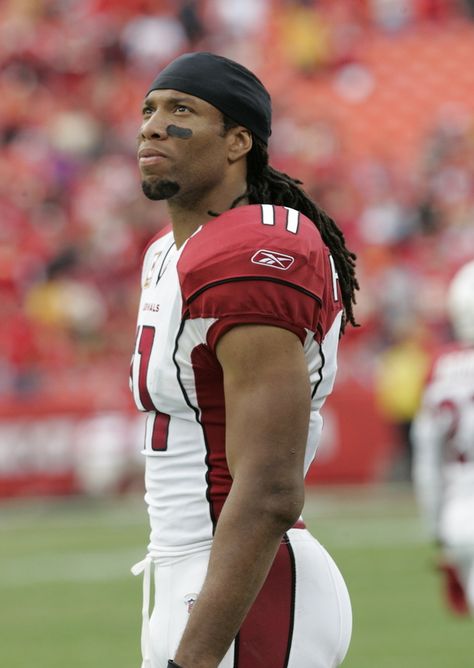 Arizona Cardinals WR Larry Fitzgerald..  to2ne Squat Variations, Larry Fitzgerald, Sports Predictions, Nfl Arizona Cardinals, Sports Hero, Fantasy Sports, Nfl Players, Nhl Hockey, Arizona Cardinals