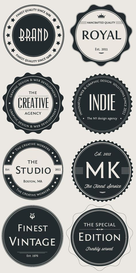 Circle Logos Inspiration, Fashion Logo Inspiration, Logo Inspiration Vintage, Business Fonts, Inspiration Logo Design, Vintage Logos, Circular Logo, Logos Ideas, Graphic Design Agency