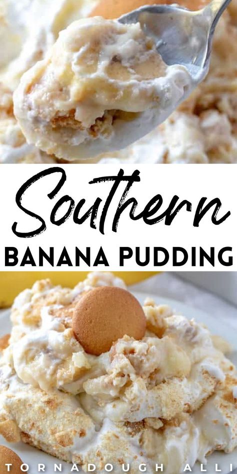 Southern Banana Pudding Recipe, Classic Banana Pudding, Puding Pisang, Homemade Banana Pudding Recipe, Banana Pudding Desserts, Southern Banana Pudding, Banana Pudding Recipe, Homemade Banana Pudding, Best Banana Pudding