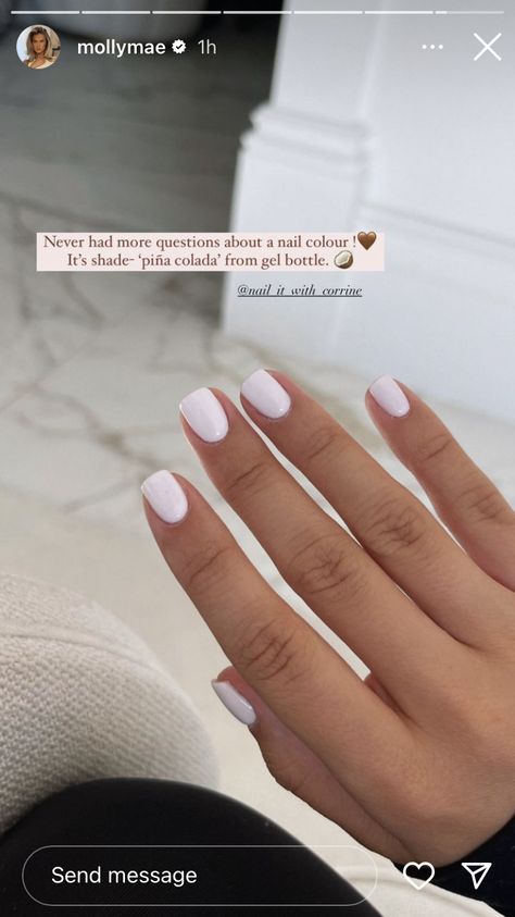 Short Classy Nails, Do It Yourself Nails, Old Money Nails, Money Nails, Spring Nail Designs, Simple Gel Nails, Casual Nails, Work Nails, Short Square Acrylic Nails