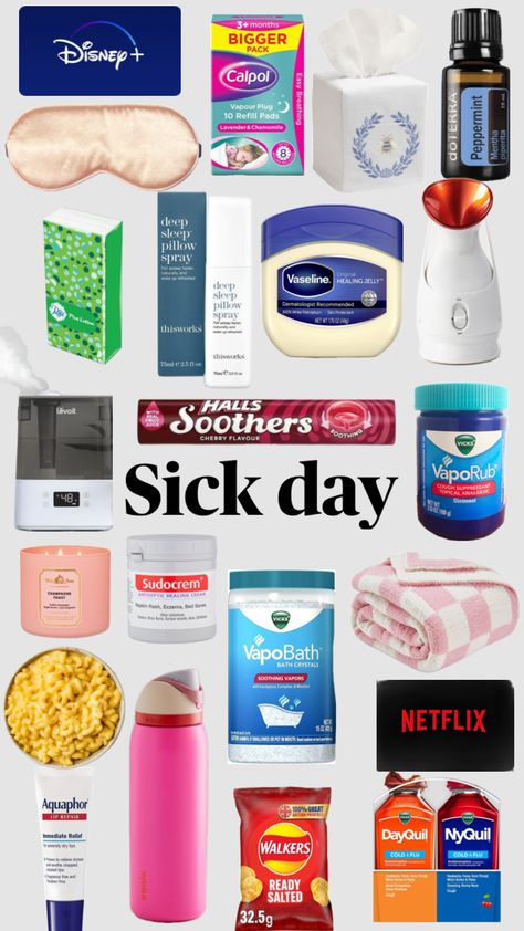 Sick Day Essentials, Wellness Kit, Cough Suppressant, Sick Day, Hygiene Products, Beauty Remedies, Bath And Body Care, Cherry Flavor, Healthy Lifestyle Inspiration