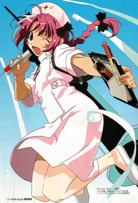 Pinterest Soul Taker, Nurse Witch Komugi, Nurse Cartoon, Nurse Art, Girl With Pink Hair, Old Anime, Visual Novel, Magical Girl, Drawing Reference