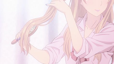 An Anime, A Girl, Blonde Hair, Long Hair, Books Wattpad, Wattpad, Gif, Blonde, Books