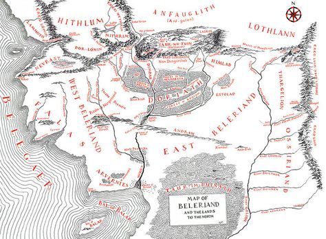 Silmarillion Map, Tolkien Map, Middle Earth Map, J.r.r. Tolkien, The Silmarillion, John Howe, Fantasy Map, Jrr Tolkien, Legolas