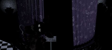 foxy emerging from the curtain before heading to the office The Curtain, Five Night, Five Nights At Freddy's, The Office, Curtains, Fan Art