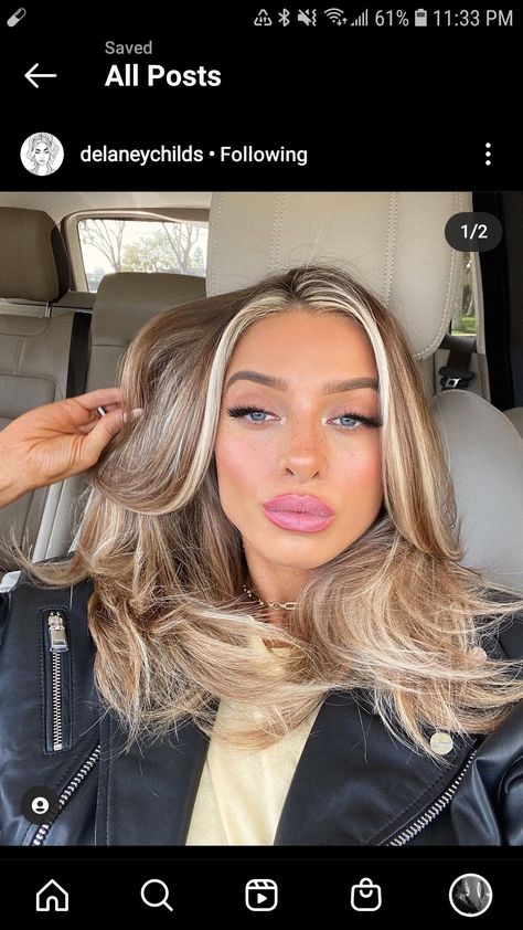 Delaney Childs Makeup, Delaney Childs Hair, Delaney Childs, Reference Photos, Balayage Hair, Style Icon, Hair Looks, Hair Ideas, Balayage