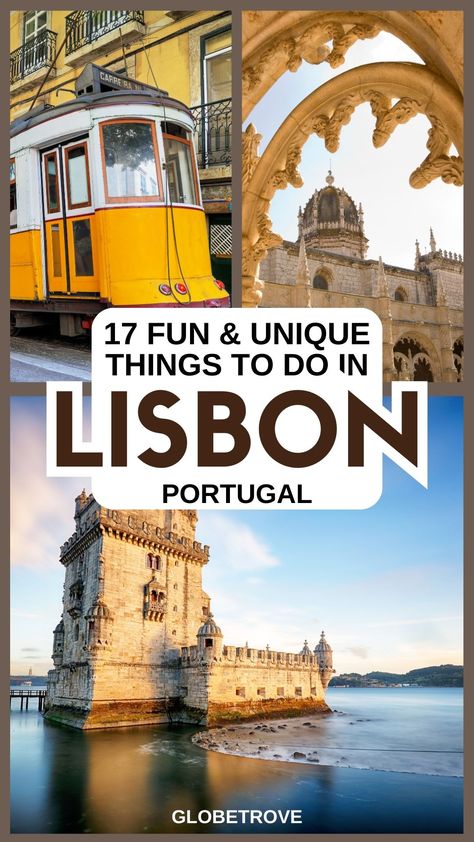 Unique things to do in Lisbon Lisbon Guide, Things To Do In Lisbon, Portugal Travel Guide, Lisbon Travel, Cool Things To Do, Backpacking Trip, First Thing In The Morning, Europe Travel Destinations, Cool Things