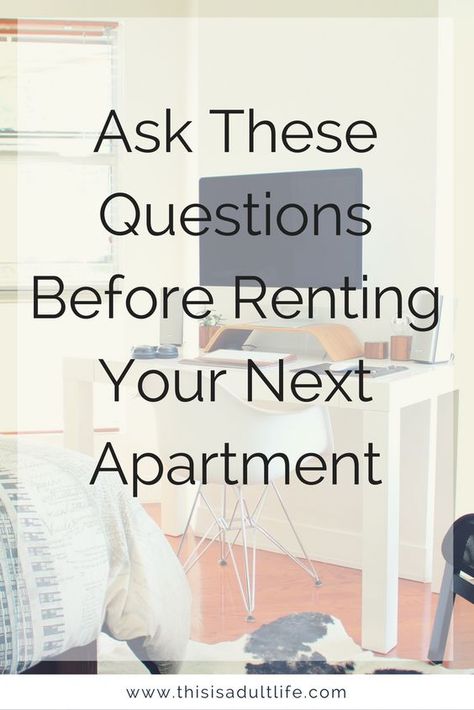 If you're going to rent an apartment, you NEED to ask these questions! First apartment tips | living alone | This is Adult Life Rental Checklist, First Apartment Tips, Apartment Color Schemes, Looking For Apartments, Apartment Hacks, Apartment Guide, Apartment Checklist, Apartment Hunting, Apartment Entryway