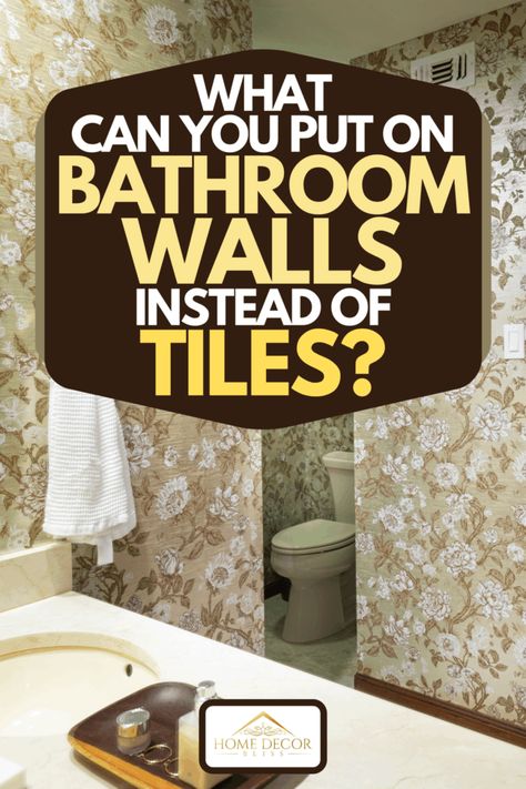 What Can You Put On Bathroom Walls Instead Of Tiles? Bathroom Wall Coverings, Bathroom Wall Panels, Diy Accent Wall, Bathroom Walls, Pvc Wall Panels, Cheap Bathrooms, Japanese Zen, Diy Pool, What To Use