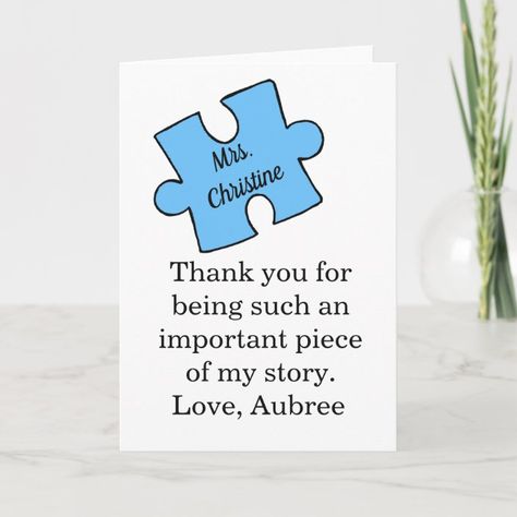 Teacher Thank you appreciation personalized name Card | Zazzle.com Greeting Card For Teacher Farewell, Thank You Card For Teacher From Kids, Cute Cards For Teachers, Teacher Appreciation Cards Diy, Message For Teacher Appreciation, Thank You Cards For Teachers, Teacher Appreciation Card Ideas, Thank You Teacher, Thank You Card For Teacher