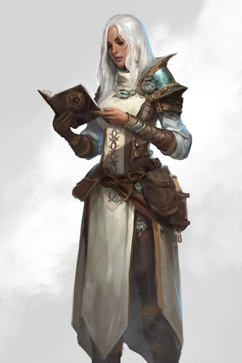 Dnd 5e Cleric Character Art, Cleric Of Ilmater, Fantasy Healer Art, Female Cleric Art, Dnd Character Design Cleric, Female Cleric Dnd, Dnd Cleric Female Characters, Cleric Dnd Art, Dnd Cleric Art