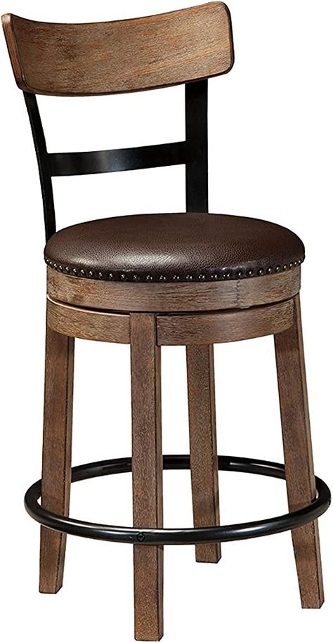 Counter Height Bar, Upholstered Seating, Counter Height, Bar Stool, Stools, Light Brown, Bar, Frame, Leather