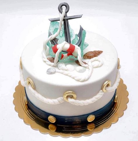 Nautical Birthday Cake Men, Sailing Birthday Cake, Seaman Cake, Sailor Cake For Men, Seaman Cake Design, Sailor Cake, Boat Cake, Nautical Cake, Food Art For Kids