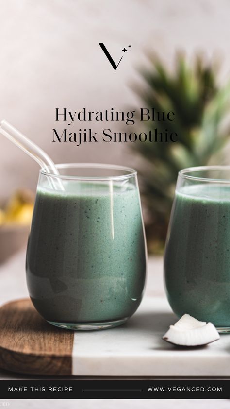 Kickstart your day with our revitalizing Blue Majik Smoothie! It's a powerhouse of health-boosting nutrients designed to give you the energy you need to conquer your day. Spoiler Alert: It tastes even better than the Augustinus Bader Smoothie. Discover the recipe in this pin! Blue Majik, Spirulina Smoothie, Yummy Smoothie Recipes, Easy Drinks, Healthy Joints, Vegan Smoothies, For Glowing Skin, Smoothie Ingredients, Tropical Blue