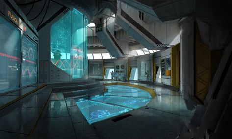 ArtStation is the leading showcase platform for games, film, media & entertainment artists. Sci Fi Laboratory, Spaceship Interior, Sci Fi Environment, Games Design, Titanfall, Game Inspiration, Futuristic Architecture, Environment Design, Environment Concept Art