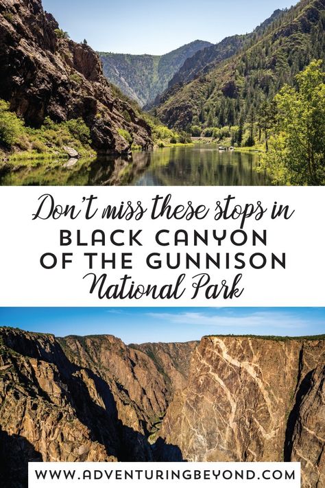 Things To Do In Gunnison Colorado, Black Canyon Of The Gunnison National Park, Black Canyon National Park, Glen Canyon National Park, Black Canyon Colorado, Travel Photography Ideas, Unique Travel Destinations, Gunnison Colorado, Black Canyon Of The Gunnison