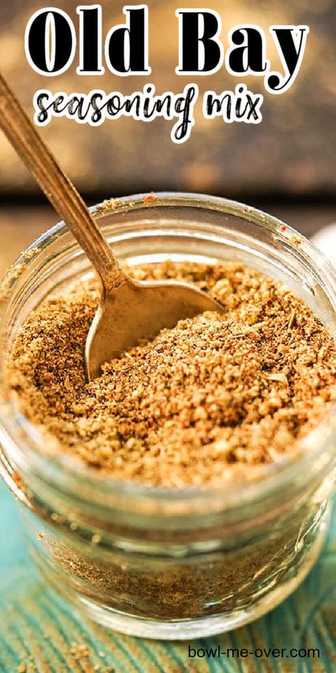 Homemade Old Bay Seasoning Homemade Old Bay Seasoning Recipe, Old Bay Seasoning Recipe, Montreal Steak Seasoning Recipe, Pork And Veggies, Easy Taco Seasoning Recipe, Keto Seasoning, Homemade Ingredients, Cajun Spice Mix, Baby Shrimp