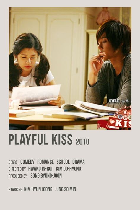 Playfull Kiss Kdrama, Playful Kiss Poster, Playful Kiss Kdrama, Family Movie Poster, New Disney Movies, Korean Drama Series, Korean Drama Tv, Playful Kiss, Korean Drama List