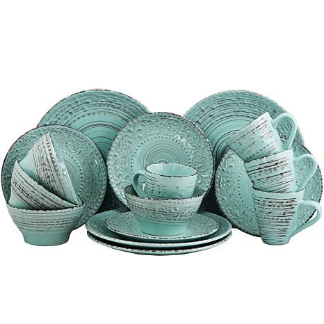 HSN Square Dinnerware Set, Blue Dinnerware, Stoneware Dinnerware Sets, Stoneware Dinnerware, Kitchen Dinnerware, Dish Sets, Tableware Set, Marchesa, Dinnerware Set