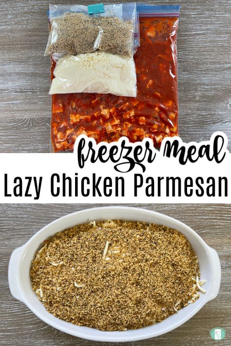 Chicken Parmesan Recipe Freezer, Freezer Chicken Parmesan Casserole, Chicken Parmesan Freezer Meal, Chicken Parm Freezer Meal, Chicken Parmesan Casserole Freezer Meal, Chicken Broccoli Freezer Meal, Freezer Chicken Parmesan, Freezer Chicken Meals, Freezer Meals Make Ahead