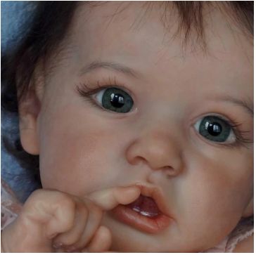 22'' Reborn Baby Doll Girl Melody, Reborn Baby Dolls Gifts for Ages 3+, Real Life Dolls Reborn Dolls For Sale, Grey Eyes, Baby Eyes, Silicone Reborn Babies, Realistic Baby Dolls, Reborn Baby Doll, Newborn Baby Dolls, Reborn Toddler, Realistic Dolls