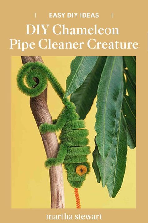 This kid-friendly activity is a fun and easy DIY idea that will keep your child busy and use their imagination. Follow the step-by-step directions for this pipe cleaner craft along with other kid activities. #marthastewart #diyideas #kidideas #funideas #kidfriendlyactivities Pipe Cleaner Animals, Pipe Cleaner Art, Winter Diy Crafts, Indoor Crafts, Diy Pipe, Pipe Cleaner Crafts, Kid Friendly Activities, Animal Crafts For Kids, Winter Crafts For Kids