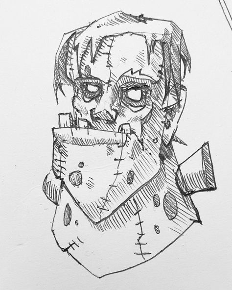 #inktober #inktober2022 #sketch #halloween #frankenstein Frankenstein Sketch, Frankenstein Drawing, Drawing Tiny, Sketch Halloween, Halloween Frankenstein, Frankenstein, Sketch, Male Sketch, Humanoid Sketch