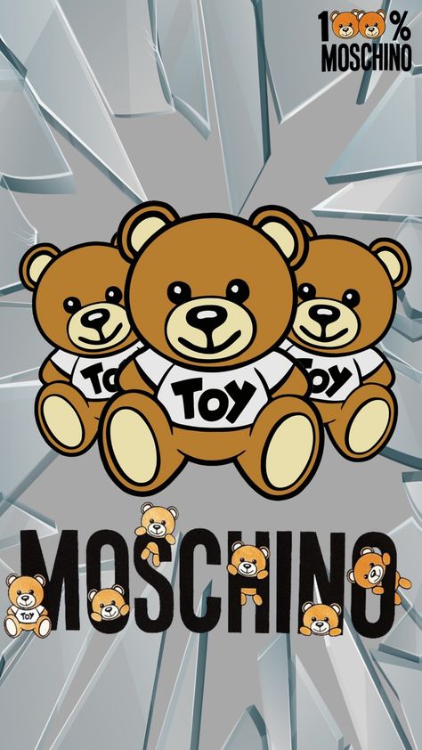 Moschino Logo Wallpaper, Moschino Bear Wallpaper, Moschino Wallpaper, Moschino Logo Bear, Moschino Art, Adidas Logo Art, Moschino Bear, Chanel Wallpapers, Chanel Wall Art