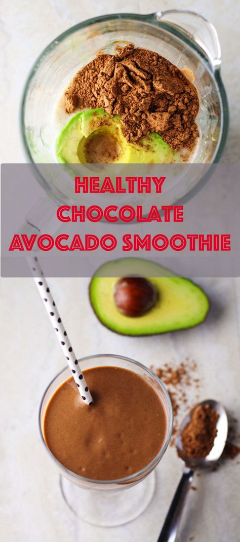 This Healthy Chocolate Avocado Smoothie has only 5 ingredients and is so delicious! This will be your new favorite go-to smoothie for breakfast or a snack! Breakfast Ideas With Avocado, Smoothies With Avocado, How To Freeze Avocado, Avocado Shake, Chocolate Avocado Smoothie, Toast Recipe Breakfast, Freeze Avocado, Weight Watcher Smoothies, Avocado Recipes Healthy