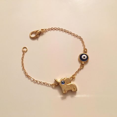 Baby Jewelry Gold Newborn Indian, Baby Boy Jewelry, Baby Bracelet Gold, Baby Jewelry Gold, Toddler Jewelry, Kids Gold Jewelry, Elephant Charm Bracelet, Bracelets Etsy, Bracelet Cute