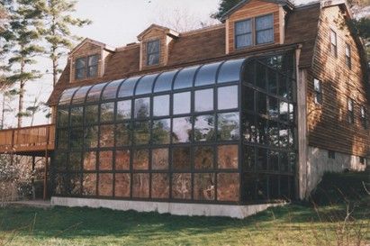 Greenhouse Sunroom, Greenhouse Addition, Solarium Ideas, Solarium Room, Glass Atrium, Atrium House, Sunroom Decorating, Dark Color Palette, Dream Cottage