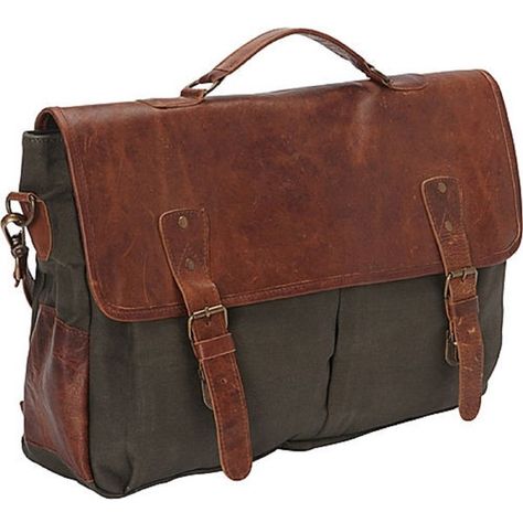 Sharo Large Canvas and Leather Laptop Computer Brief and Messenger Bag (6.775 RUB) ❤ liked on Polyvore featuring bags, messenger bags, brown, canvas leather messenger bag, genuine leather messenger bag, brown leather messenger bag, canvas pouch and laptop messenger bags Brown Messenger Bag, Brown Leather Messenger Bag, Leather Messenger Bag Laptop, Leather Briefcase Men, Laptop Messenger Bags, Bags Messenger, Canvas Messenger Bag, Leather Laptop Bag, Brown Bag