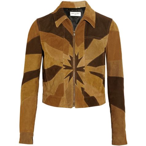 Saint Laurent Patchwork suede jacket (€4.005) ❤ liked on Polyvore featuring outerwear, jackets, coats, coats & jackets, tops, brown, yves saint laurent, brown jacket, zip jacket and zipper jacket Tan Suede Jacket, Saint Laurent Shirt, Saint Laurent Jeans, Cool Coats, Tan Jacket, Patchwork Jacket, Brown Suede Jacket, Brown Jacket, Jacket Design