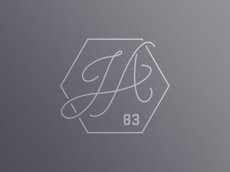 JA Monogram by Charles Noerenberg | Dribbble | Dribbble Ja Monogram Logo, N G Logo, Ja Monogram, Ja Logo, Personal Logo Design, Initials Logo Design, Customized Bridesmaid Gifts, Dental Logo, Small Tattoos Simple