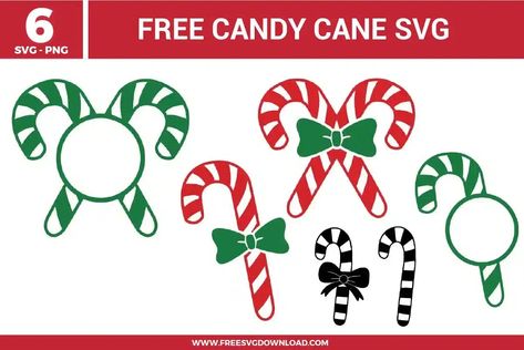 Candy Cane Free SVG Files | Free SVG Download Printable Candy Cane, Christmas Svg Files Free, Candy Cane Svg, Disney Easter, Unique Christmas Decorations, Free Candy, Free Svg Files, Christmas Svg Files, Monogram Design