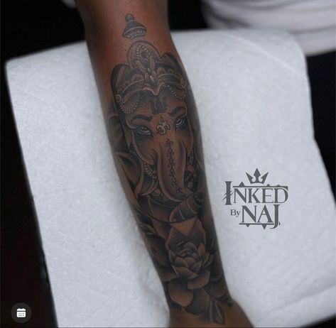 Half arm sleeve elephant tattoo. Black Girl. Lower Arm Tattoos For Black Women, Elephant Tattoos Black Women Arm, Elephant Arm Tattoos For Women Forearm, Elephant Half Sleeve Tattoo, Elephant Tattoo On Forearm, Lower Arm Sleeve Tattoo Black Women, Elephant Tattoos With Flowers Forearm, Elephant Tattoos Arm Half Sleeves, Elephant Tattoo Sleeve Women