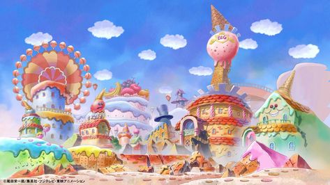 Whole Cake Island, Whole Cake, One Piece Games, Island Wallpaper, Marvel Background, Big Mom, One Piece World, One Piece Figure, One Piece Cartoon