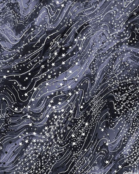 Moon Stars Illustration, Galaxy Pattern Design, Silver Moon Aesthetic, Space Textiles, Star Texture, Silver Star Aesthetic, Galaxy Texture, Star Motif, Galaxy Quilt