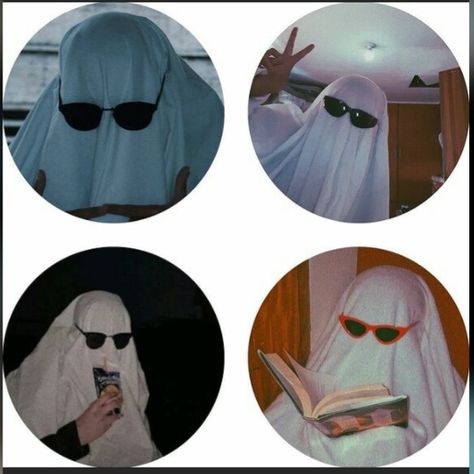 4 Matching Pfp Friends, Ghost With Sunglasses, Besties Dp Profile Pictures, Instagram Profile Pic, Couple Friends, Best Friends Cartoon, Ghost Photography, Instagram Profile Picture Ideas, Friend Cartoon