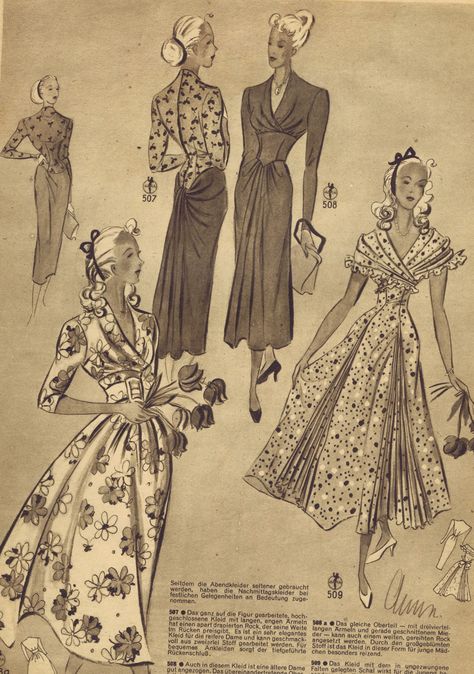 Vintage 40s Dress, Gown Sewing Pattern, Summer Sportswear, Simplicity Patterns Dresses, Patron Vintage, Retro Sewing Patterns, Kids Sewing, Dress Patterns Free, Vintage Dress Patterns