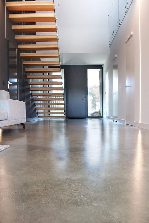 Rustic Cement Floor, Polished Cement Floors In House, Glossy Concrete Floors, Stained Cement Floors In House, Polished Concrete Floors In House, Tan Concrete Floors, Polished Concrete Floor Living Room, Light Stained Concrete Floors, Cement Floors In House