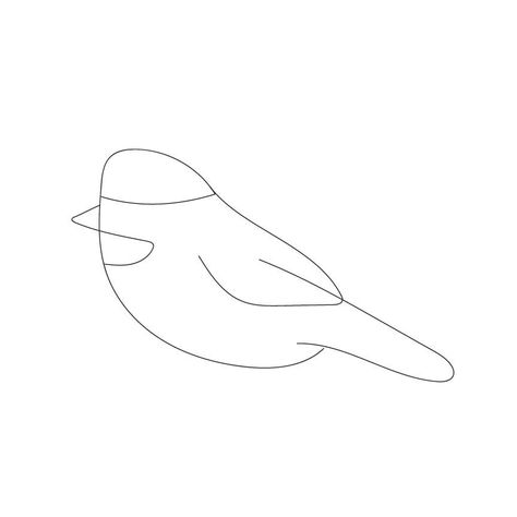 Fineline Robin Tattoo, Small Bird Outline Tattoo, Robin Line Tattoo, Single Line Bird Tattoo, Chickadee Tattoo Simple, Chickadee Line Tattoo, Fine Line Mockingbird Tattoo, Bird Outline Tattoo, Chickadee Tattoo