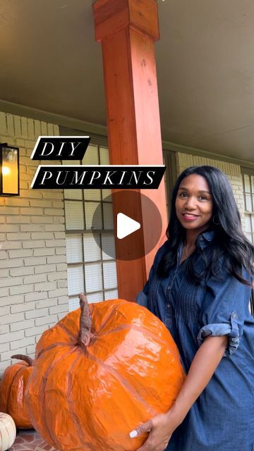 197 likes, 28 comments - k.mooredecor on September 28, 2023: "DIY Pumpkins 🎃 Let’s make some Extra Large Pumpkins!! If you’re like me you can’t see spending hundreds of dollars buying these big pumpkins. But they are sooo beautiful!! So let’s make some out of paper mache. Note: I added salt to the mixture to help prevent mold. Also I painted them with some wall paint that I had around the house.. (gray paint). This helps to seal out moisture for the outdoors, especially since I only did 2 lay Diy Pumpkin Decor Outdoor, Diy Pumpkin Pinata, Diy Pumpkin Balloon, How To Make A Paper Mache Pumpkin, Diy Pumpkins Crafts Decorating Ideas, Diy Pumpkin Outdoor Decor, Diy Large Pumpkin Outdoor, Pumpkin Outside Decor, Pumpkin Diy Painting