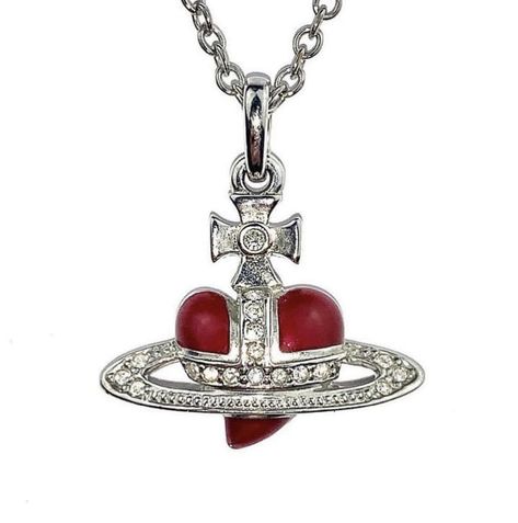 Vivienne Westwood Necklace, Westwood Necklace, Red Heart Necklace, Vivienne Westwood Jewellery, Vivienne Westwood Red, New Heart, Exclusive Fashion, Heart Jewelry, Bold Fashion