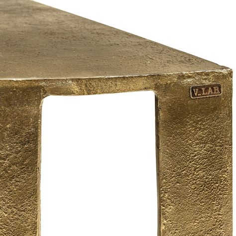 Savage Console Table | Versmissen | LuxDeco.com Luxury Interiors, Straight Lines, Fine Furniture, The 1950s, Luxury Interior, New Furniture, Console Table, Metal Working, Modern Design