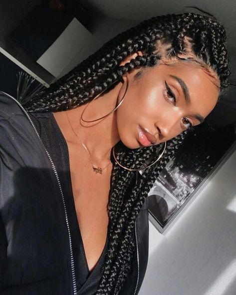 Big Cornrows, Xpression Hair, Braids Styling, Black Box Braids, Triangle Box Braids, How To Draw Braids, Braided Hairstyles For Black Women Cornrows, Blonde Box Braids, Luxy Hair