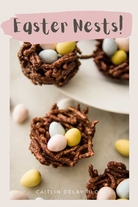 Cadbury Mini Egg Cookies, Easter Birds Nest, Birds Nest Cookies, Easter Egg Nest, Easy Easter Treats, Birds Nests, Easter Nests, Candy Egg, Cooking Chocolate