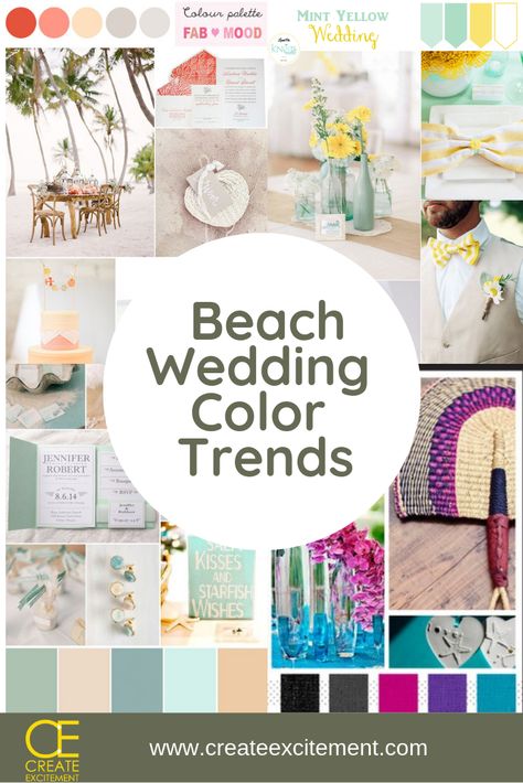 Beach Colors For Wedding, Best Colours For Beach Wedding, May Beach Wedding, Best Colors For Beach Wedding, May Beach Wedding Colors, Beach Spring Wedding Colors, Summer Beach Wedding Colors Colour Palettes, November Beach Wedding Colors, Colors For Beach Wedding